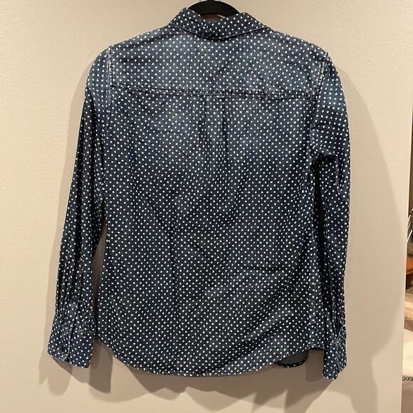 J. Crew ⭐️ Star Dark Denim Shirt 2 - Picture 6 of 8